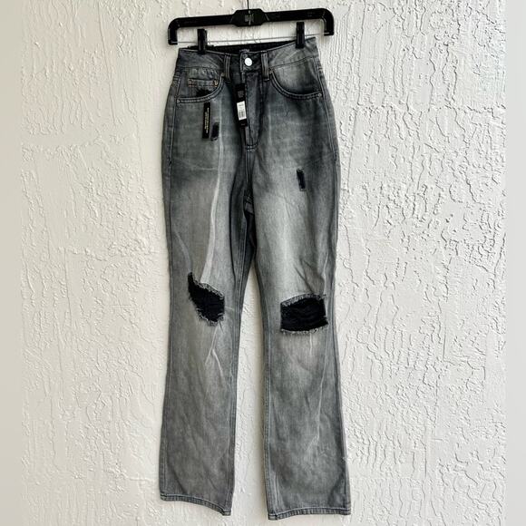 AFRM jeans oden gray wash NWT - Picture 2 of 8